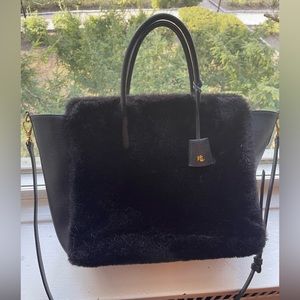 Beautiful Ralph Lauren faux fur tote bag 🥰